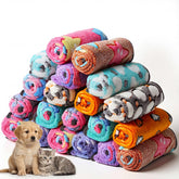 BrightRow manta de terciopelo para cachorros con diseño corazón rosa, ideal para mantenerlo abrigado.