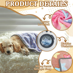 BrightRow manta con diseño estrella rosa, ideal para proteger muebles y proporcionar confort.
