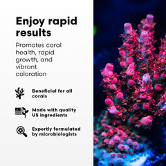 Brightwell Aquatics Coral Inertia NRG+ dosis sencilla para alimentación precisa.