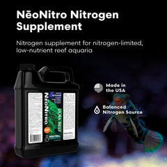 NeoNitro Brightwell Aquatics, etiqueta detallada con instrucciones de uso.