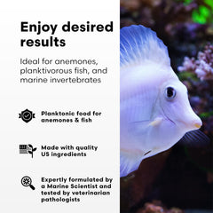 Brightwell Aquatics Reef Blizzard-A, alimento para invertebrados marinos, favorece color y crecimiento.