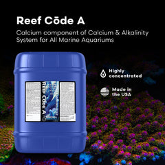 Reef Code A: dosis de calcio y alcalinidad para acuario marino.