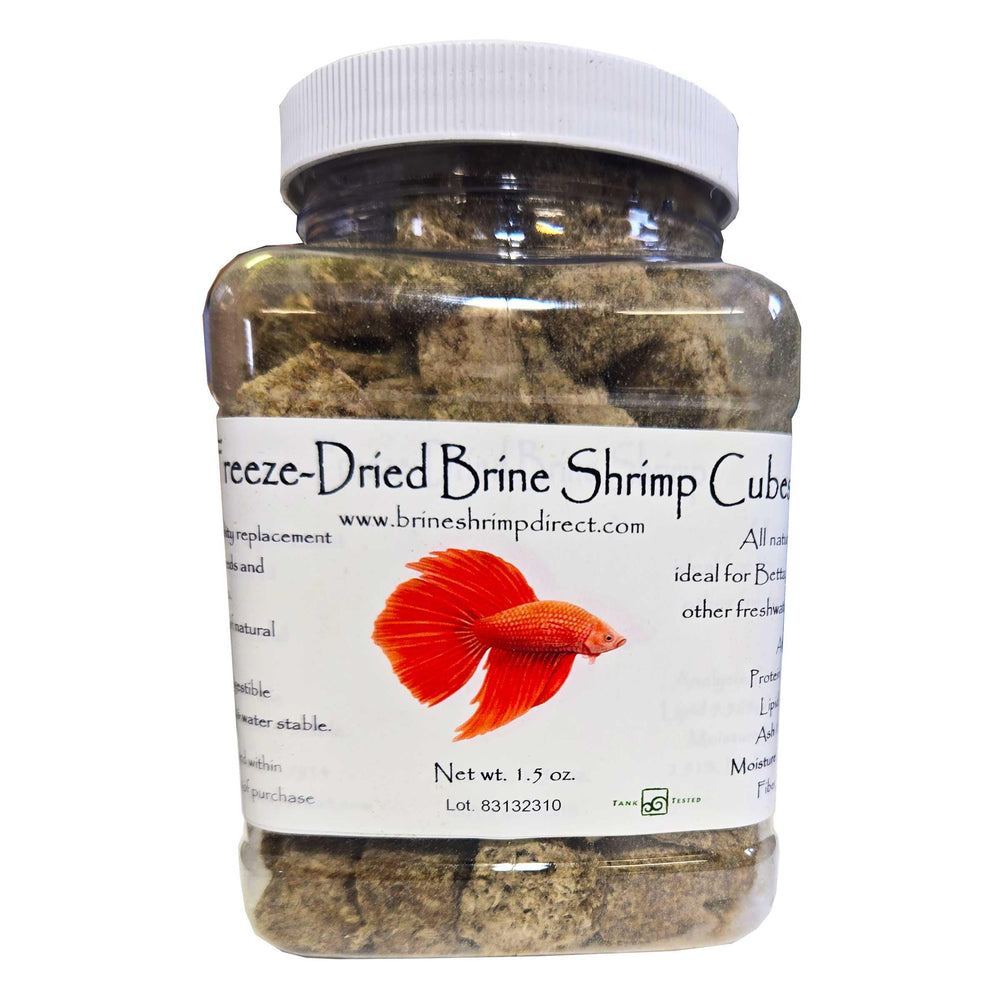 Brine Shrimp Direct cubos secos, fuente natural de enzimas para peces.