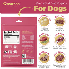 Brothhh aderezo ingredientes organos res para nutricion natural.