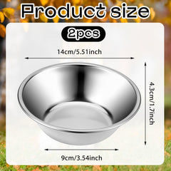 Bruislard cuenco metal para gatos y perritos pequenos, tamaño ideal para comida diaria