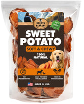 Brutus y Barnaby rodajas de patata dulce para perro, snack natural.