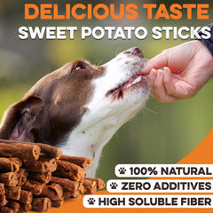 BRUTUS & BARNABY patatas dulces sabor tocino, snack delicioso para perros