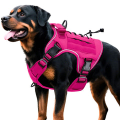 Bruvoalon arnés táctico rosa, frente, control más estable para paseos.