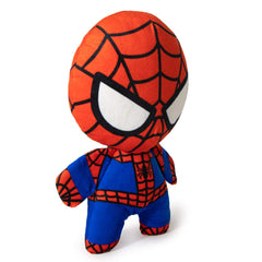 Juguete Buckle-Down Spider-Man licenciado con diseño Marvel para perros.