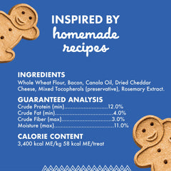 Buddy Biscuits galletas-crujientes, textura satisfactoria para morder.