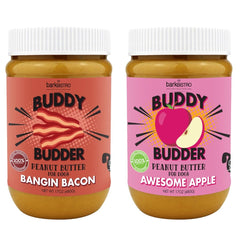 BUDDY BUDDER: jarras de 17 onzas con sabor a manzana, premio para perros.