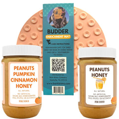 BUDDY BUDDER jarras 17oz de mantequilla de cacahuete natural para perros.