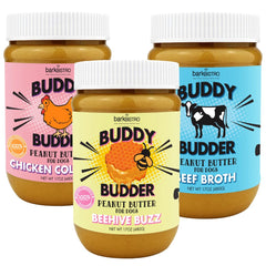 BUDDY BUDDER jarras de 17 onzas para perros activos