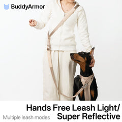 BuddyArmor correa con diseño de tres mangos ergonómicos para distintos agarres.