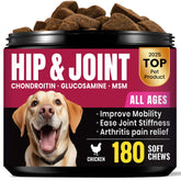 BuddyCheer glucosamina para perros, bote de 180 masticables, para apoyar la movilidad.