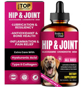 BuddyCheer glucosamina para perros: bote con etiqueta legible para dosis diarias.