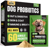 BuddyCheer probióticos para perros: espolvorear sobre comida para soporte digestivo diario.