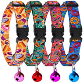 BudKAS collar gato rayas: ajuste cómodo para paseos diarios.