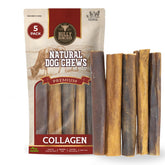 Bully Bunches Colágeno de res 6 pulgadas para masticación prolongada y salud dental.