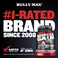 Bully Max ingredientes-clave: nutrición esencial para desarrollo y energía.