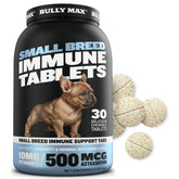 Bully Max paquete de tabletas masticables para inmunidad en razas pequeñas.