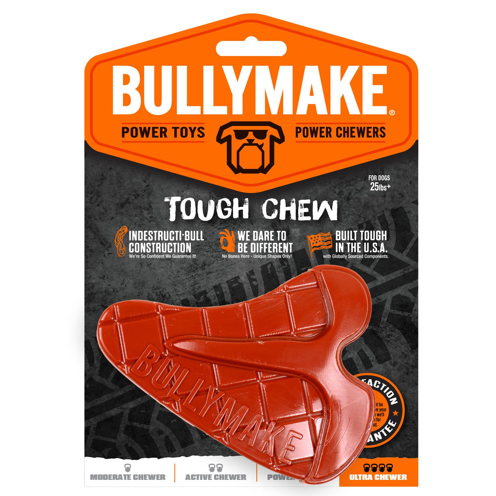 BULLYMAKE Juguete Bistec Rojo Duradero para mordedores poderosos