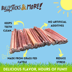 Perro de tamaño medio disfruta un bocado proteico con BULLYSTICKS & MORE.