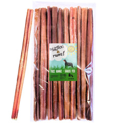 BULLYSTICKS & MORE palitos bully 12 pulgadas, paquete de 8, ideal para masticar y entretener.