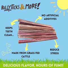 BULLYSTICKS & MORE palitos bully de alto proteína, complemento de alimentación para perros.