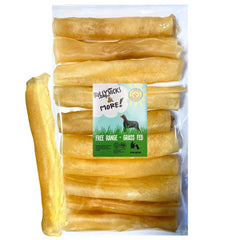 BULLYSTICKS & MORE rollos de colágeno de carne para perros, masticación saludable.