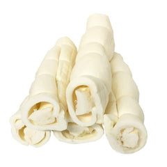 BULLYSTICKS & MORE rollos cachete res para perros, textura gruesa para mordidas prolongadas.