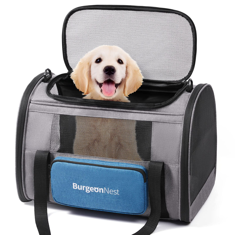 BurgeonNest Portador de gato grande con ventanas de malla para buena ventilación.