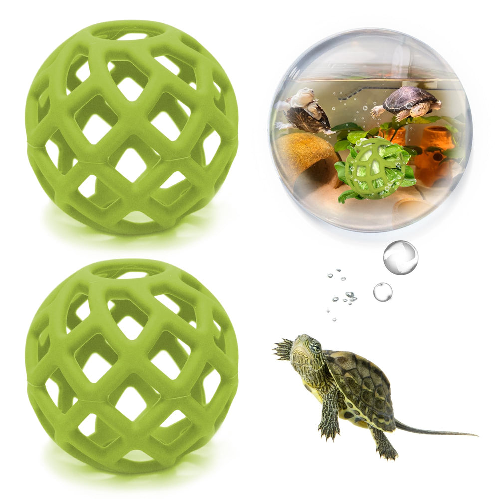 BUYBYLOV bola alimentadora para tortugas, estimula la alimentación interactiva