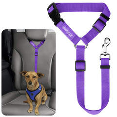BWOGUE Cinturón de seguridad para mascotas en coche con reposacabezas para viajes más seguros.