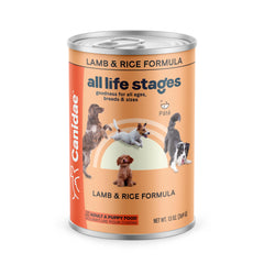 CANIDAE All Life Stages: lata abierta de cordero y arroz, nutrición premium para perros de todas las edades.
