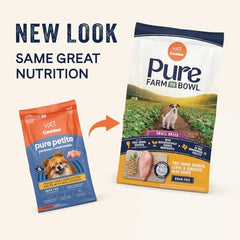 CANIDAE Pure, ingredientes clave lentejas y garbanzos para dieta equilibrada.