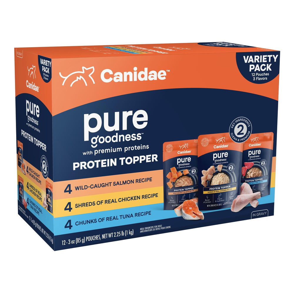 Canidae Pure Protein Toppers con salmón: proteína sabrosa para cada comida.