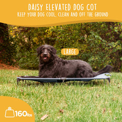CANINE CANYON Daisy Cot con capacidad hasta 160 libras para perros grandes