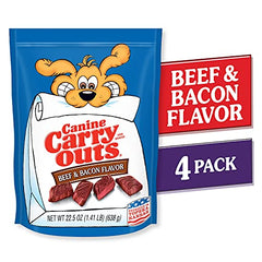 Textura suave de Canine Carry Outs facilita la masticación en perros pequeños.