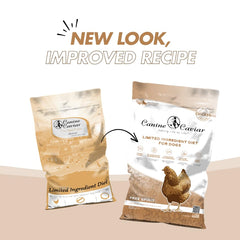 Canine Caviar Free Spirit sin gluten, dieta limpia para perros activos.