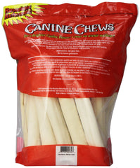 Canine Chews: paquete de 20 huesos crudos de res, gran valor para perros grandes.