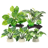 CAPASTEC plantas plásticas para acuario verde aportan color y refugio.