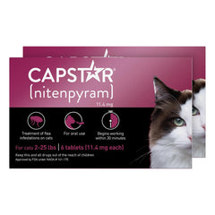 Capstar: cajas de 6 dosis para gatos, fácil de administrar