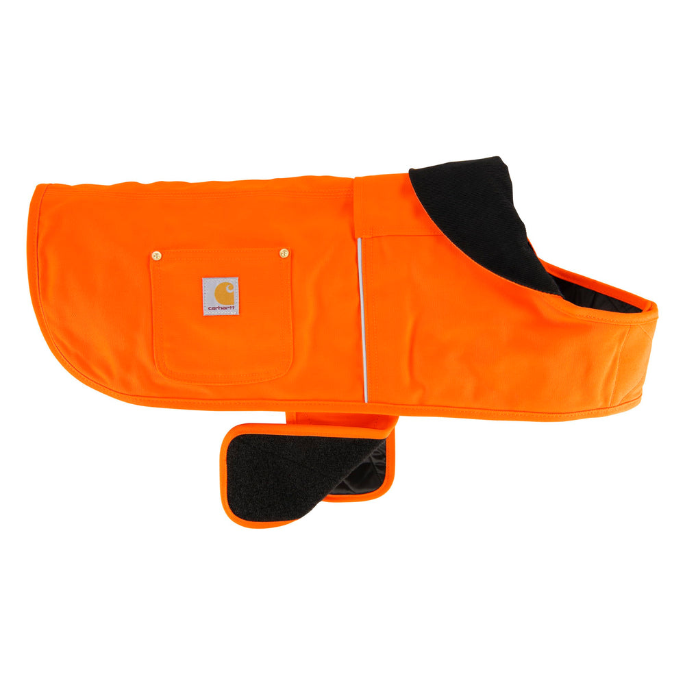 Carhartt abrigo para perro, vista frontal, lona firme y aislante para climas fríos