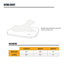 Carhartt Field Dog Bed recubrimiento fácil de limpiar: limpieza rápida tras la aventura.