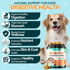Gomitas Carmelie Probióticos para perros, digestivas y fáciles de masticar.