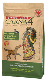 CARNA4 Alimento para perros con receta pato en bolsa, ideal para casa o viaje.