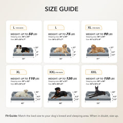 Casa Paw cama para perros grandes con funda lavable para limpieza rápida.