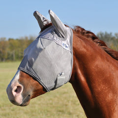 Cashel Crusader máscara moscas para caballo con orejas, protección contra insectos