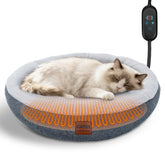 CATISM Cama gato forma-rosquilla caliente, descanso seguro y cómodo para tu felino.